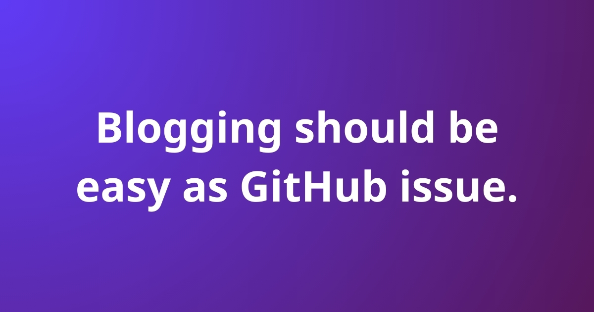 GaaB: Github as a Blog